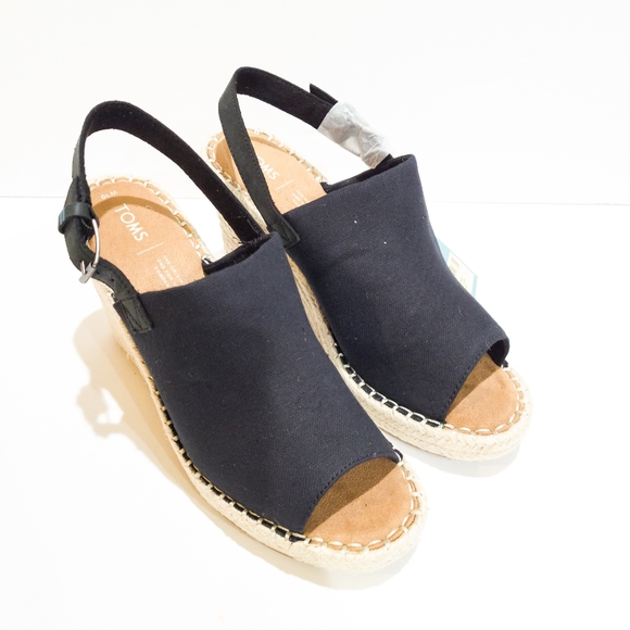 Tom's Monica Slingback Espadrille Wedge Sandals-10 - Picture 6 of 7